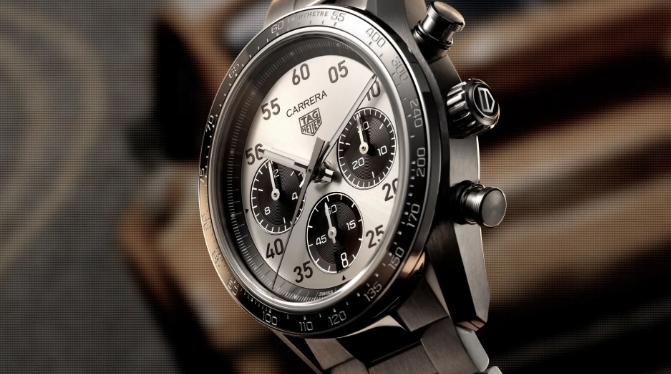 2026 TAG Heuer Carrera silver panda chronograph dial